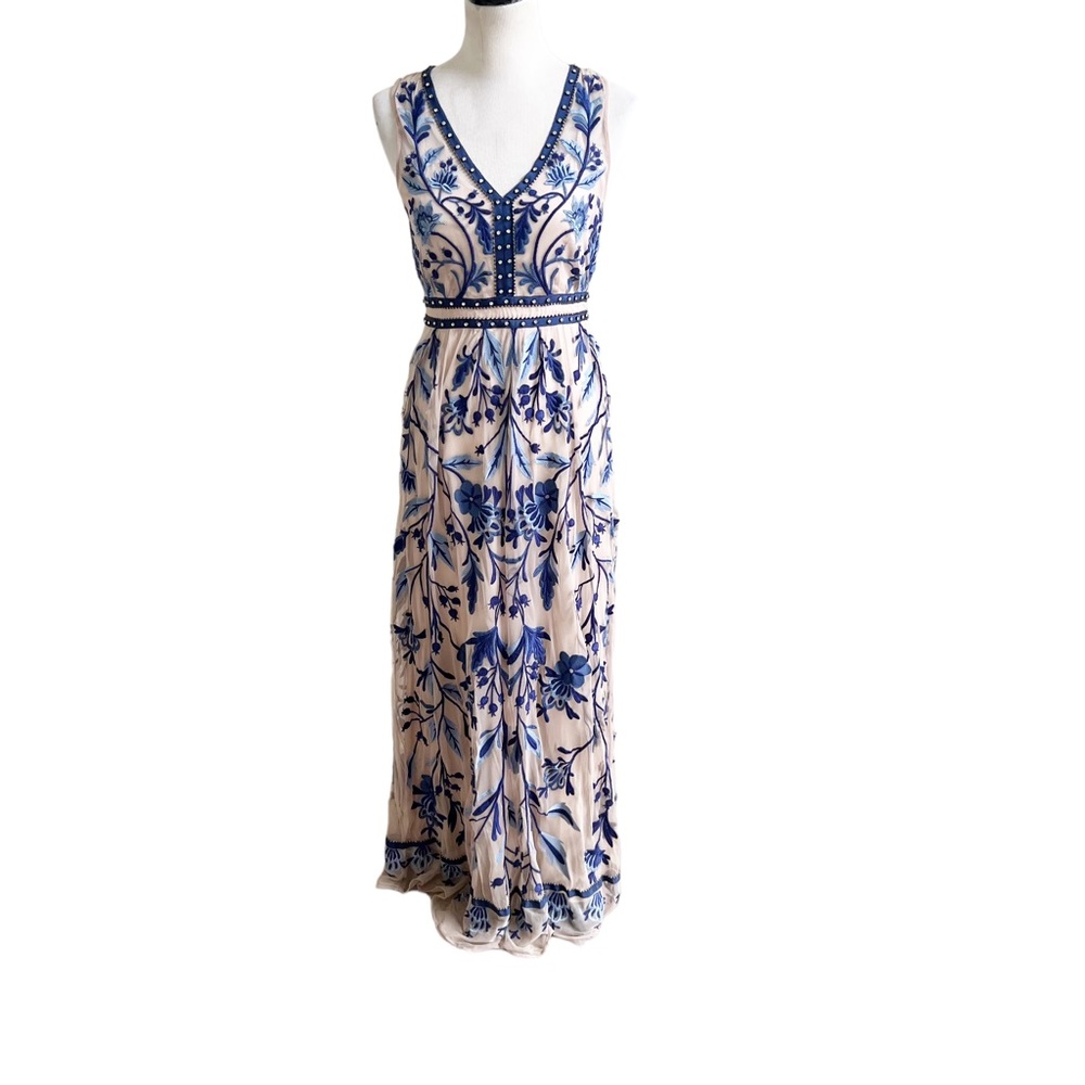 RARE UNICORN Anthropologie Moulinette Souers Willow Park Dress Embroidered-4